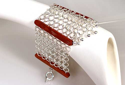 pulseira em chainmail